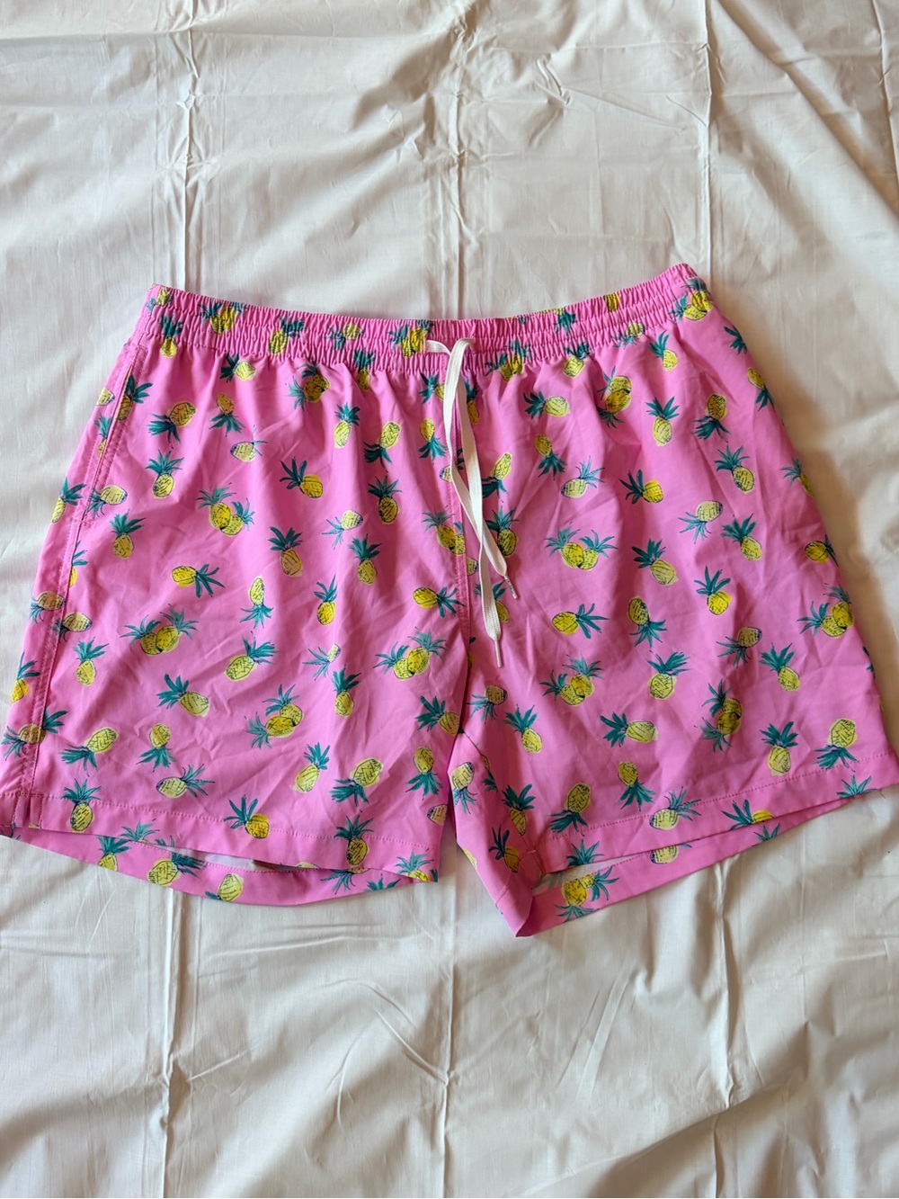 chubbies Pink Pineapple Swim Trunks